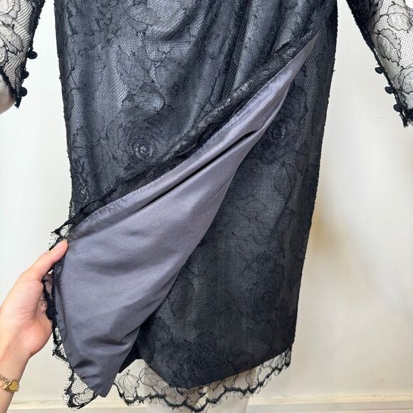 Vintage 1970s Bill Blass Lace Cocktail Dress - Picture 11 of 16